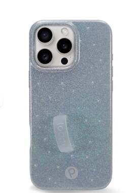 Loopy iPhone 16 Pro Max Case-Platinum Sparkle